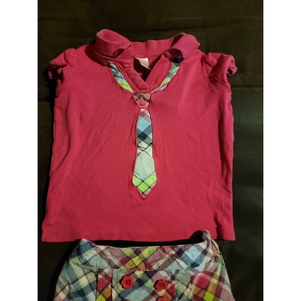 Gymboree smart and sweet outlet outfit top skort‎ size 6 back to school
